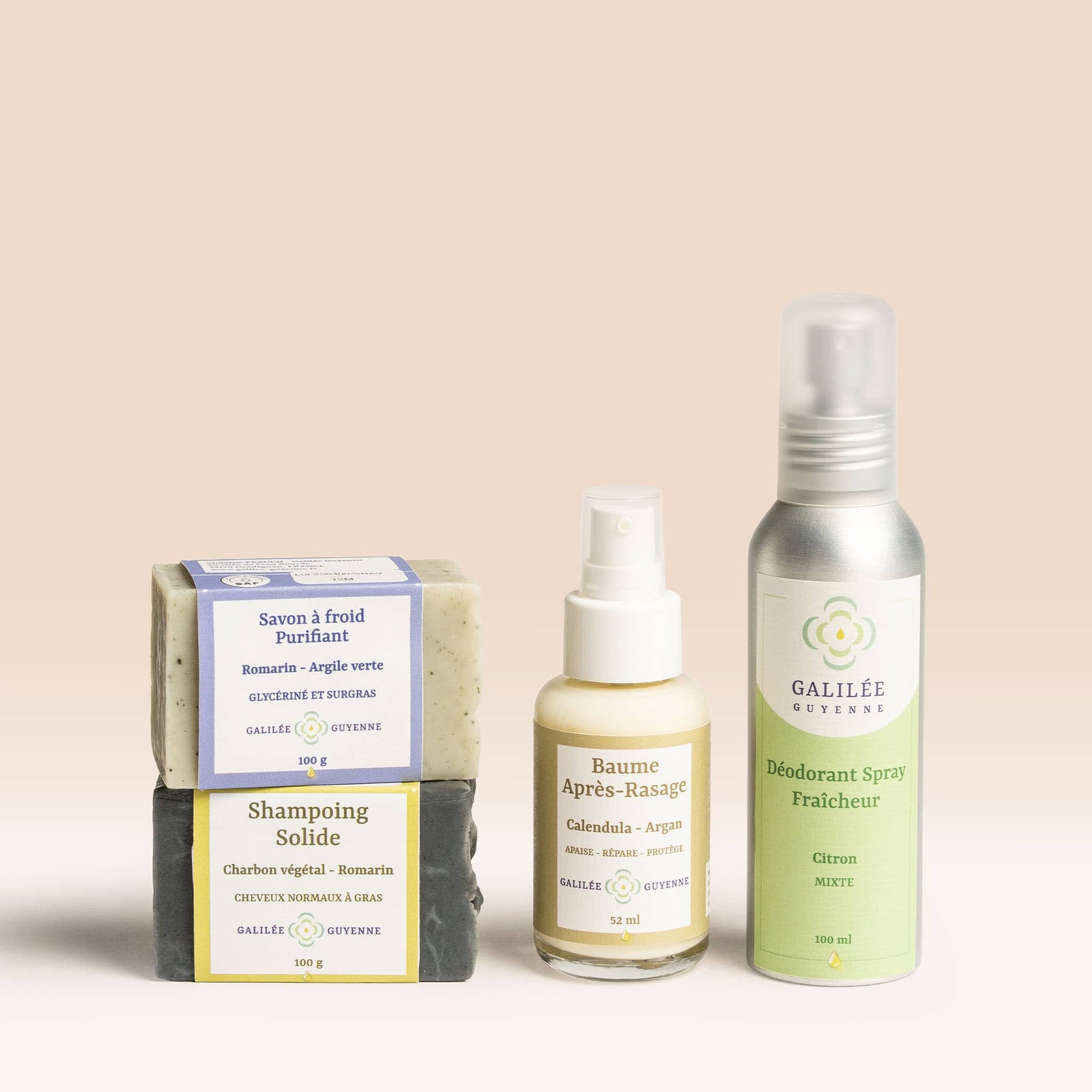 routine soins homme, argile et romarin,laboratoire de cosmétiques naturels et artisanaux, fabriquée en France