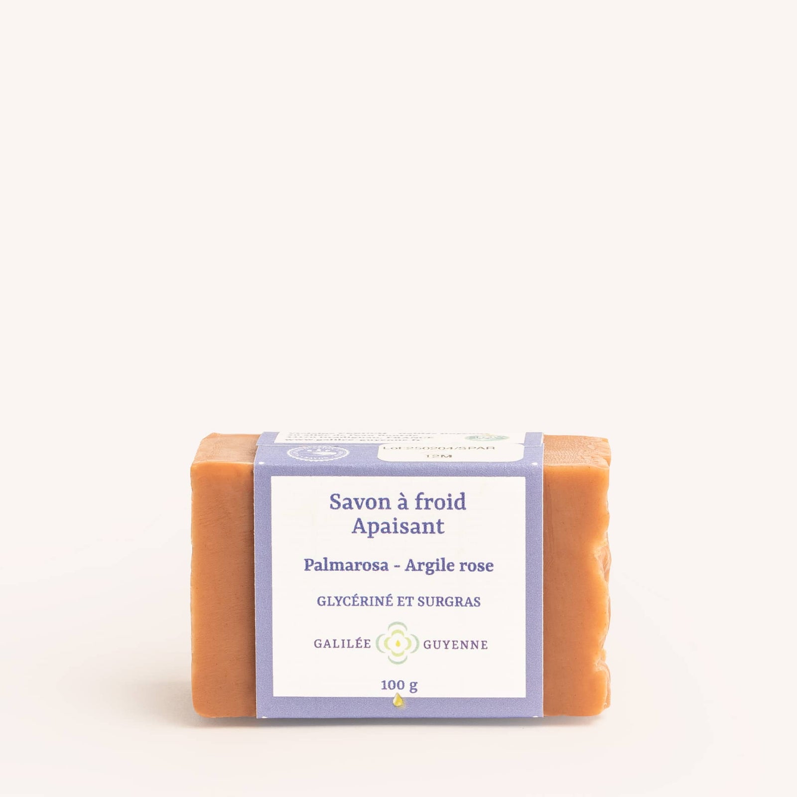 Savon Palmarosa-Argile Rose