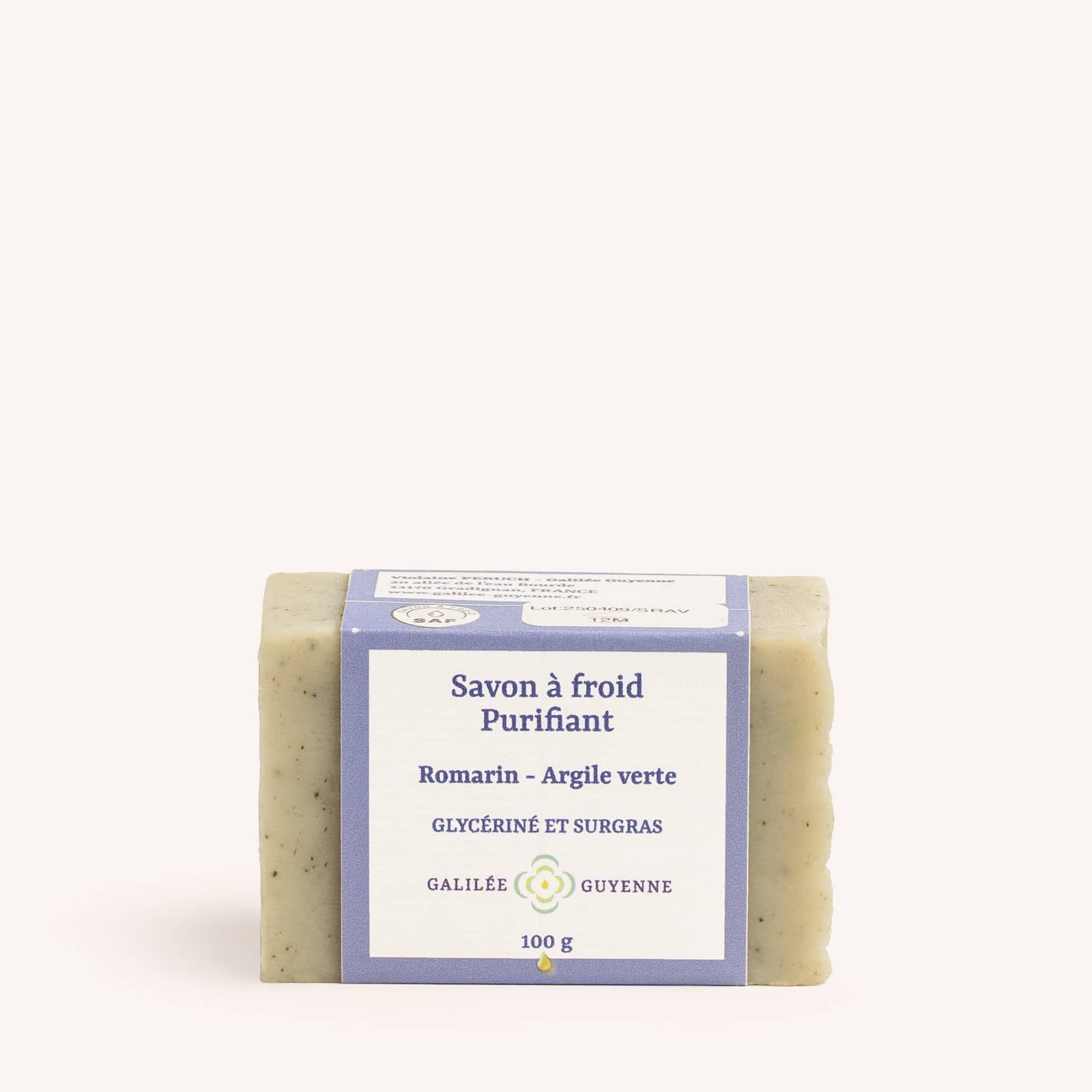 Savon Romarin Argile Verte